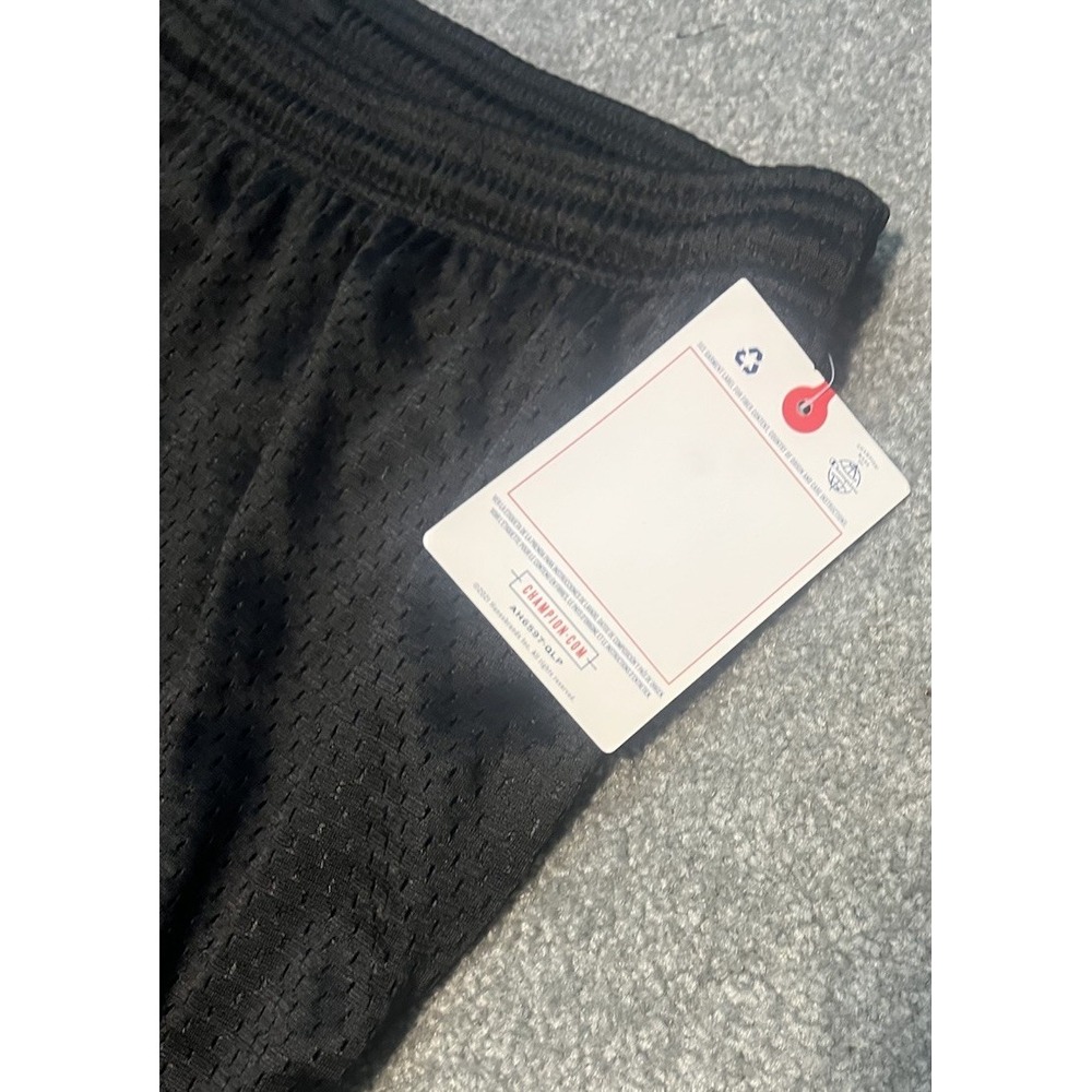 Men's Black Champion Mesh Shorts Size XL -New With Tags - Picture 4 of 7